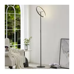Eglo 901972 - LED prigušiva podna lampa CASTELPOTO 2xLED/8,8W/230V crna