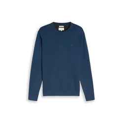 TOM TAILOR Pulover temno modra