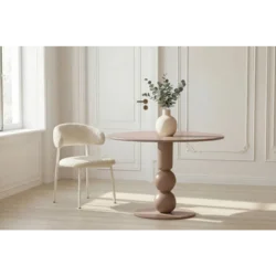 Venture Design Jedilna miza Boule 110x75 cm bež