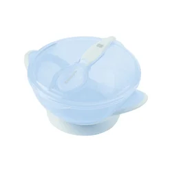 Kikka Boo Činija sa vakumom i kašičicom Feedy Blue