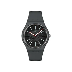 Swatch Muški sat SO29A101, Crno kućište, Tamnosivi