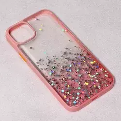 TELEMPIRE Maska za iPhone 14 Plus 6.7 Frame Glitter roze
