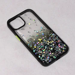 TELEMPIRE Maska za iPhone 14 6.1 Frame Glitter crna