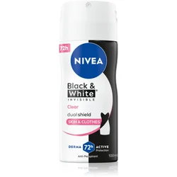 Nivea Invisible Black & White Clear antiperspirant v pršilu  100 ml