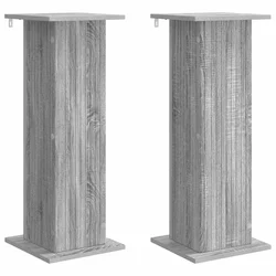 Stalak za biljke 2 pcs Siva sonoma 30,5 x 30 x 80,5 cm