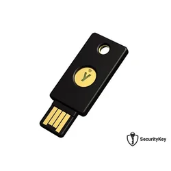 YUBICO varnostni ključ Security Key NFC, FIDO2 U2F, USB-A, črn
