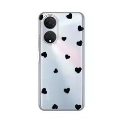 TELEMPIRE Silikonska maska Print Skin za Honor X7 Hearts providna