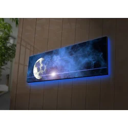 Wallity Slika na platnu sa LED osvetljenjem 30x90cm