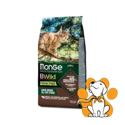 Monge Bwild Grain Free Cat All Life Stage, Buffalo 1.5kg, Na Bazi Mesa Od Bizona