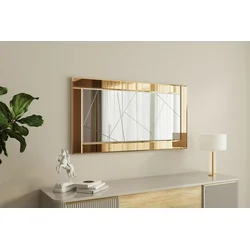 Hanah Home Ogledalo Bronzano-Belo
