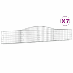 Lučne gabionske košare 7 kom 400x30x60/80 cm pocinčano željezo