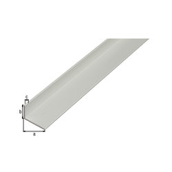 KOTNI PROFIL GAH ALBERTS ALU, 40X20X2X1000 MM