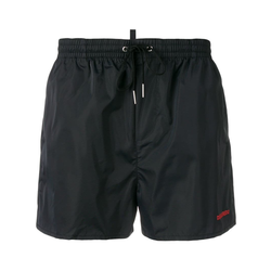 Dsquared2-Icon slogan swim shorts-men-Black