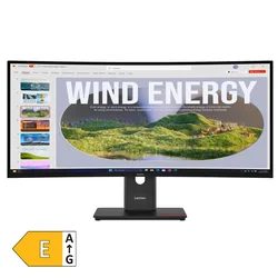 Monitor LENOVOThinkVision T34WD-40 34/VA/3440x1440/120Hz/4ms/2x USB-C/1xDP/3xUSB/Tilt/ Swivel/ Heig