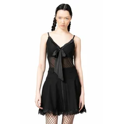 TOP moška - Yuna Ribbon Mesh - KILLSTAR - KSRA005084