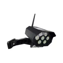 LED solarna maketa sigurnosne kamere sa senzorom, LED/3,7V, IP44, crna + daljinski upravljač