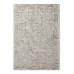 Siva ročno tkana viskozna preproga 80x150 cm Noemi – Vikosa