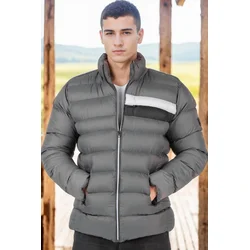 M8650 DEWBERRY MENS PUFFER COAT-LIGHT ANTHRACITE