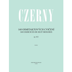 Carl Czerny 160 osmitaktových cvičení op. 821 Nota