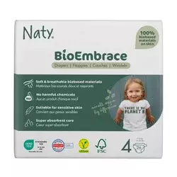 Naty pelene bioembrace 4 maxi 7-18kg 26 kom