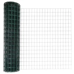 Euro ograda s postom 10 x 1,4 m Čelik premazan PVC-om Zelena