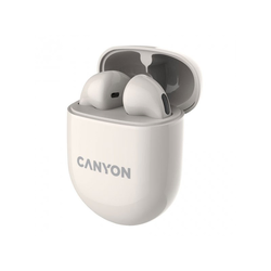 CANYON TWS-6 CNS-TWS6BE Bluetooth slušalice sa mikrofonom, BT V5.3, Bele