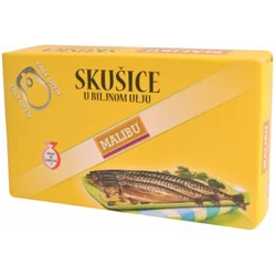 SKUSICE U BILJNOM ULJU MALIBU 125G
