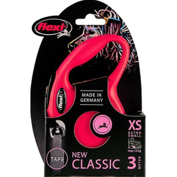 Flexi New Classic Tape Povodac za pse, XS, Crveni