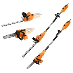 Neo Tools 04-634 2-u-1 baštenski alat sa teleskopskom ručkom – testera + makaze za živu ogradu ( 04-634 )