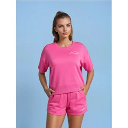 Sinsay - Dukserica sa kratkim rukavima - roze