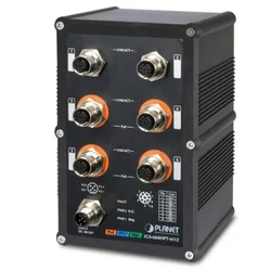PLANET IGS-604HPT-M12 network switch Managed L2+ Power over Ethernet (PoE) Black