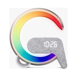 Immax 08986L-LED RGB prigušiva lampa sa budilnikom i Qi bežičnim punjenjem 30W/230V zlatna