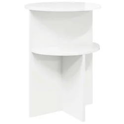 Bocni stol s pohranom Bijela visokog sjaja O 39,5 x 55 cm