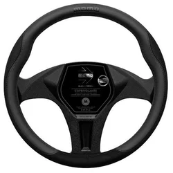 Navlaka za volan MOMO Comfort Microfibre, crna, veličina M (38–39 cm)