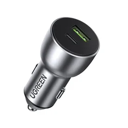 shumee USB in USB-C QC 3.0 PD 36W 3A avtopolnilec, siv