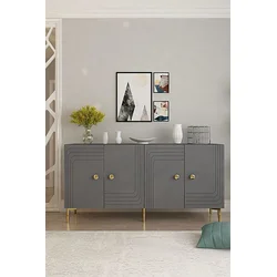 Hanah Home Komoda, 150x75x32cm, Antracit