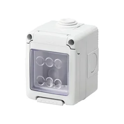 GEWISS GW27042 vodonepropusno kućište za sistemske uređaje - 2 gang - siva ral 7035 - ip55