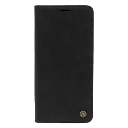 LEATHER RETRO FLIP Maska za telefon za Samsung A02S , Crna