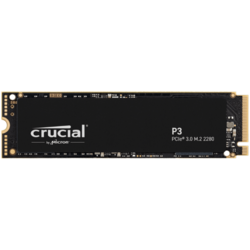 Crucial P3 SSD disk, 2 TB, M.2 80mm, PCI-e 3.0, x4 NVMe, 3D NAND (CT2000P3SSD8)