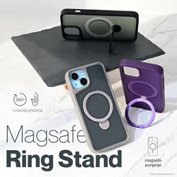 Torbica Magsafe Ring Stand za iPhone 12 6.1 siva
