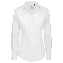 KOŠULJA ŽENSKA DUGI RUKAVI B&C BLACK TIE 135G BIJELA 2XL-EOL!!