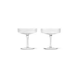 Ferm Living  Kozarec za šampanjec  Ripple Champagne 150 ml 2-pack