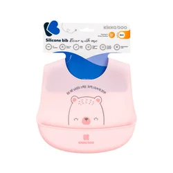 KikkaBoo silikonska portikla Bear with Me pink ( KKB30042 )