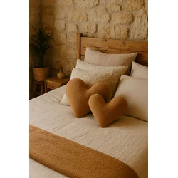 Aberto Design Dekorativni jastuk Kalp, 42x45x12 cm, Braon