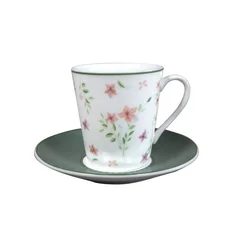 PORCELAN SET ZA KAFU 150ml 6/1 (GREEN GARDEN) JH-CS-150V-9221
