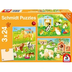 Schmidt - Puzzle Moji prijatelji s kmetije - 40 - 99 kosov