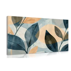 Slika elegantni temni listi - 120x80