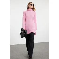 Trendyol Pink Turtleneck Knitwear Sweater