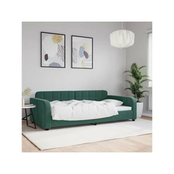 Dnevni krevet tamnozeleni 100 x 200 cm baršunasti