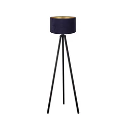 Brilagi - Stojeća lampa VELVET 1xE27/60W/230V wenge/plava